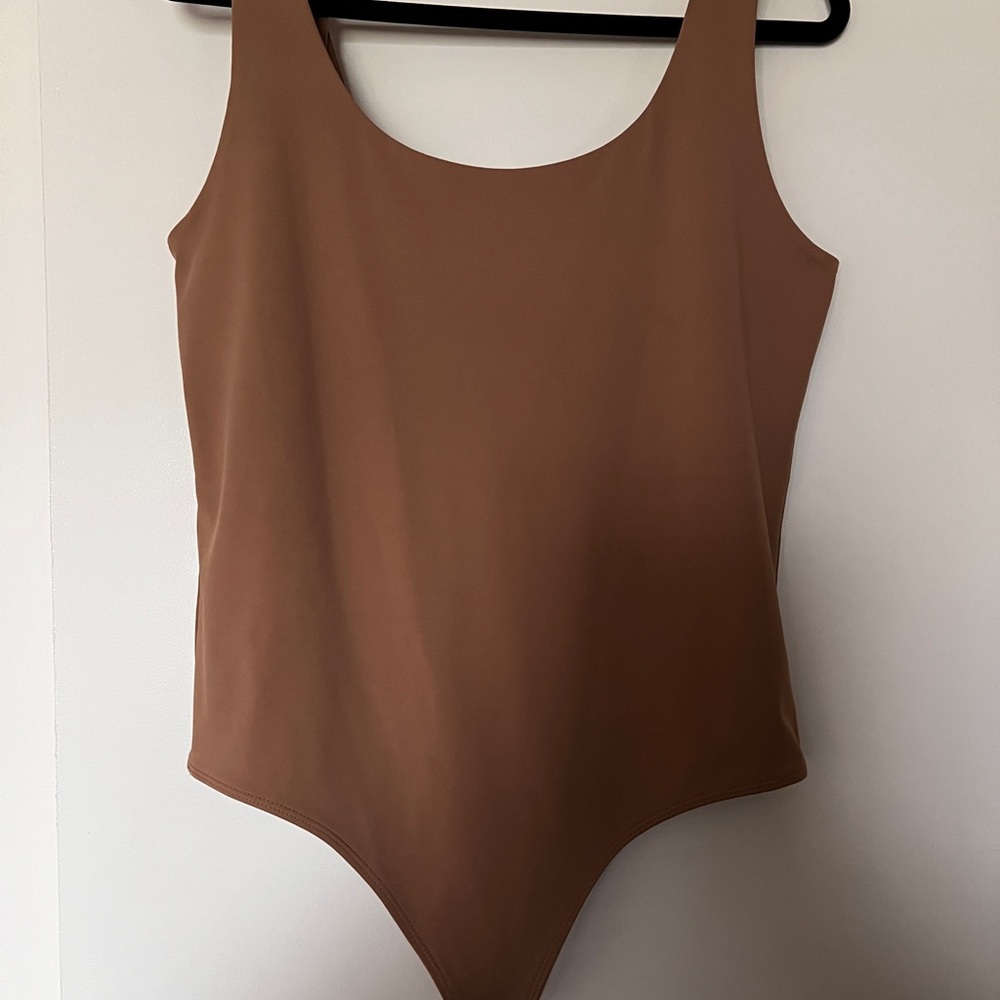 Brown Sleeveless Bodysuit